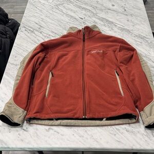 Marmot Men's Orange and Tan Performance Jacket